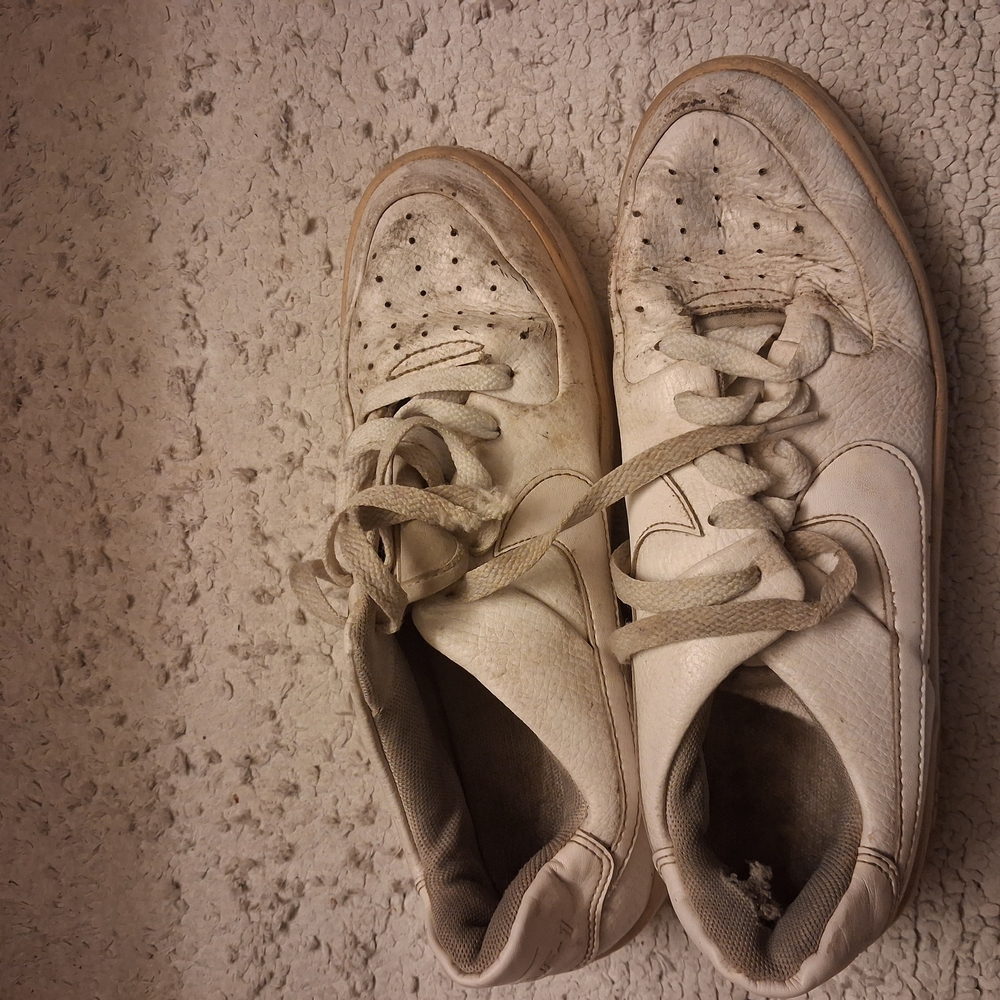 Nike White Classic Sneakers Low-Top Lace-Up